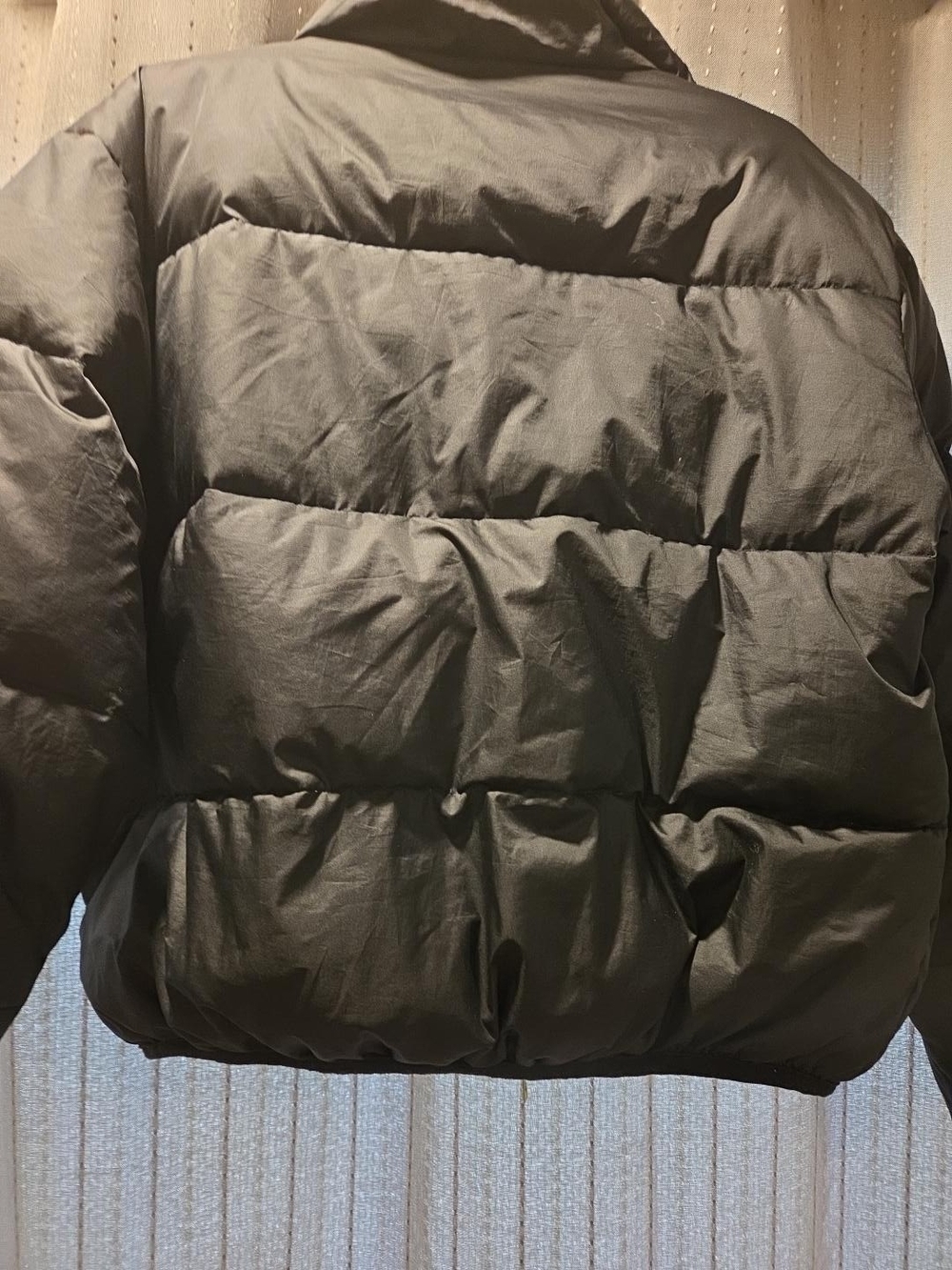Ralph Lauren Sport Polo Sport Black Puffer Jacket Yellow Zip Pulls 24" PTP - Picture 6 of 9